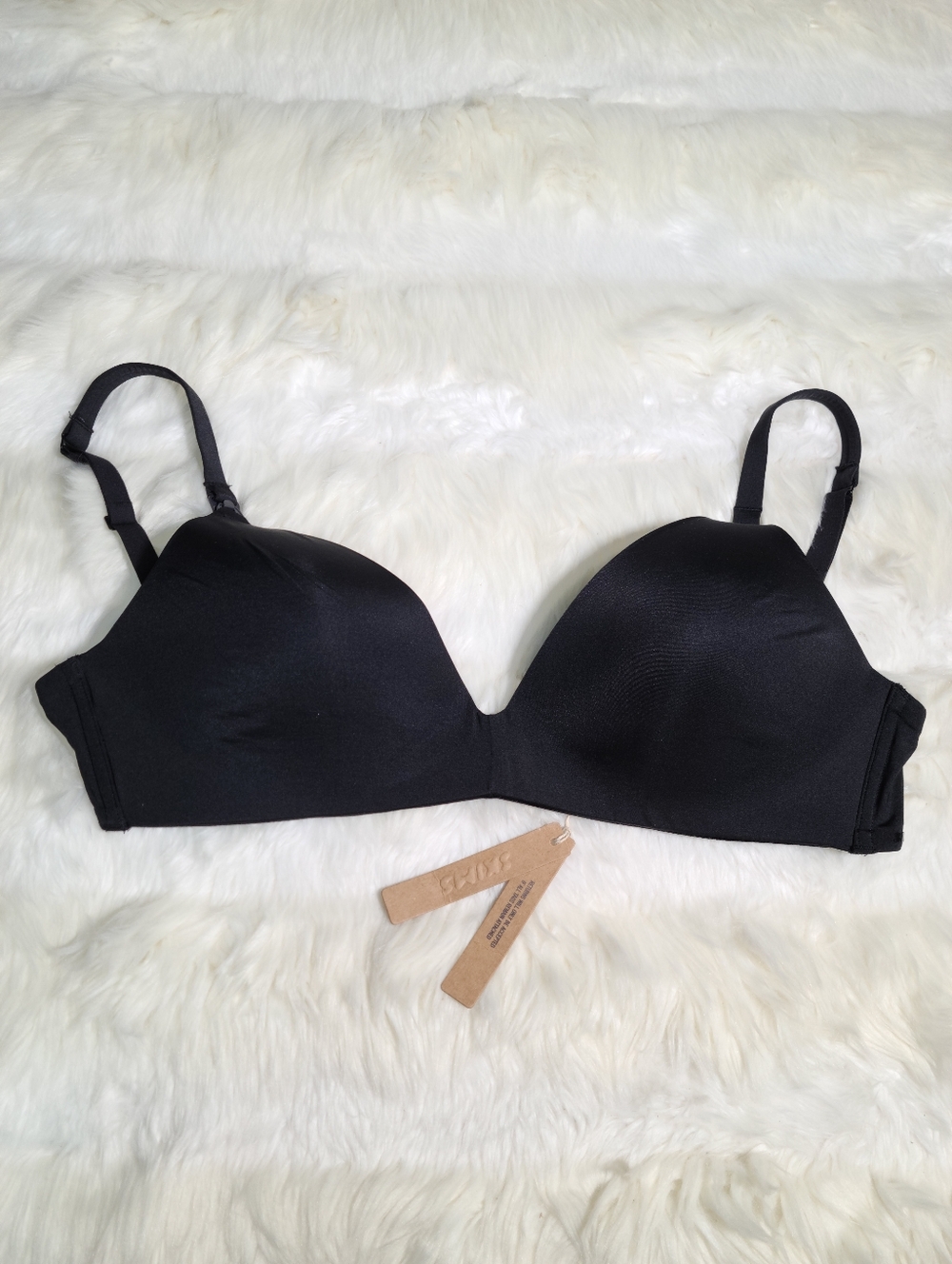 SKIMS Maternity Wireless Form T-Shirt Demi Nursing Bra Black Onyx 36DD NEW